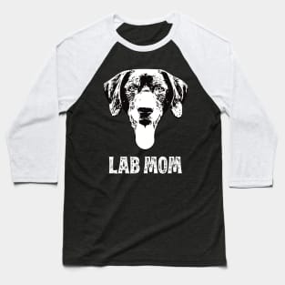Lab Mom Labrador Retriever Design Baseball T-Shirt